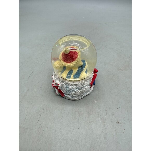K's Collection Snowman Christmas Snow Globe With Red Bow & Wreath Base READ - Picture 3 of 6